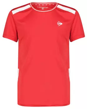 Спортивная рубашка клубной формы, футболка для мальчиков Dunlop, красный