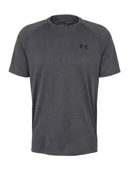 Спортивная рубашка обычного кроя UNDER ARMOUR Tech 2.0, темно-серый