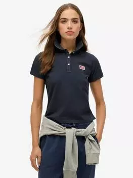 Спортивная рубашка поло essential с графическим рисунком Superdry, цвет Eclipse Navy