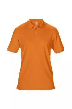 Спортивная рубашка-поло из двойного пике для взрослых DryBlend Gildan, оранжевый