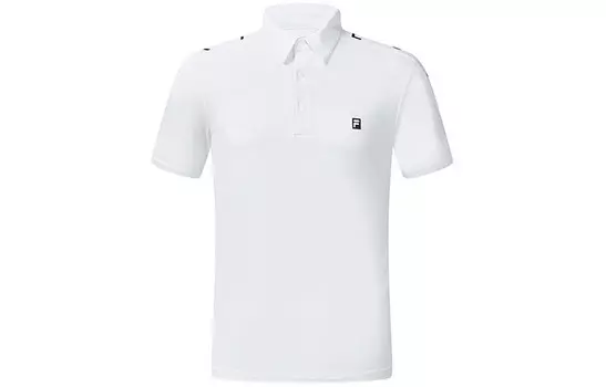 Спортивная рубашка поло мужская белая Fila, цвет Jade White