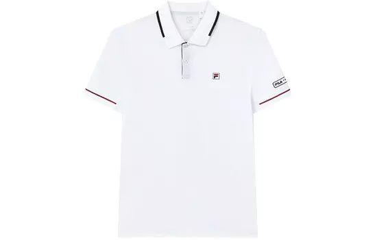 Спортивная рубашка поло мужская белая Fila, цвет Jade White