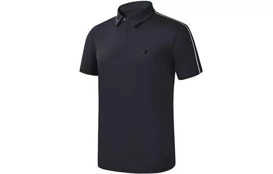 Спортивная рубашка поло мужская черная Fila, черный