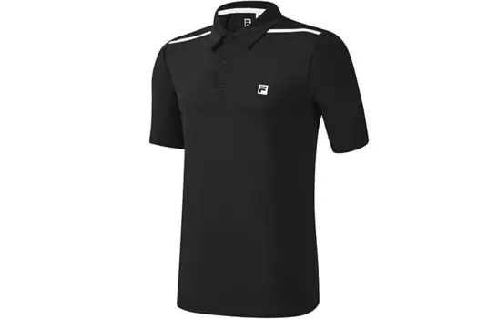 Спортивная рубашка поло мужская черная Fila, черный