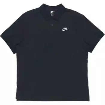 Спортивная рубашка поло мужская черная Nike, черный