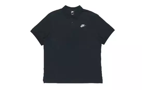 Спортивная рубашка поло мужская черная Nike, черный
