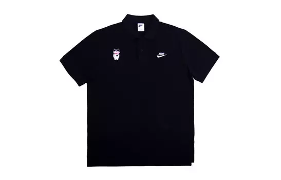 Спортивная рубашка поло мужская черная Nike, черный