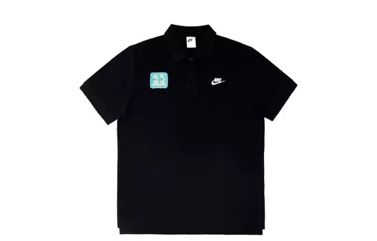 Спортивная рубашка поло мужская черная Nike, черный