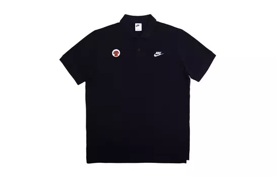 Спортивная рубашка поло мужская черная Nike, черный