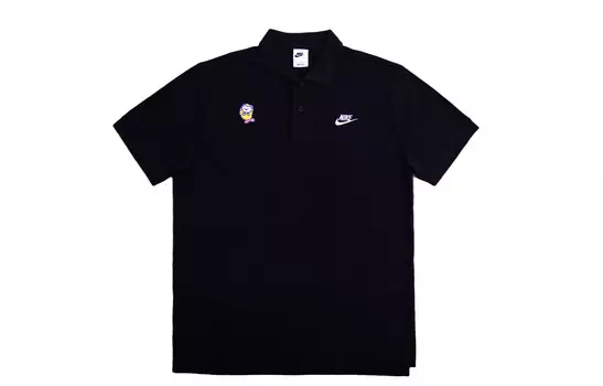 Спортивная рубашка поло мужская черная Nike, черный