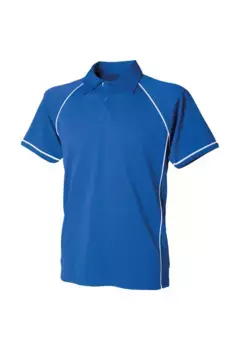 Спортивная рубашка-поло с кантом Performance Finden & Hales, синий