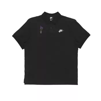 Спортивная рубашка поло унисекс черная Nike, черный