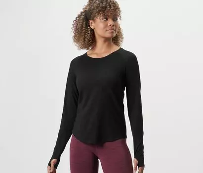 Спортивная рубашка с длинными рукавами Tchibo, черный