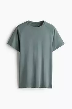 Спортивная рубашка с драйвом, стандартного кроя H&M, бирюзовый