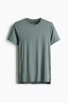 Спортивная рубашка с драйвом, стандартного кроя H&M, зеленый