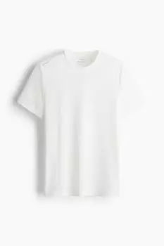 Спортивная рубашка с драйвом, стандартного кроя H&M, белый