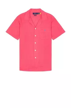 Спортивная рубашка с коротким рукавом и карманом Polo Ralph Lauren, pale red
