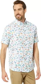 Спортивная рубашка с короткими рукавами и видом на бассейн Southern Tide, цвет Classic White