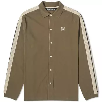 Спортивная рубашка с монограммой Palm Angels, коричневый