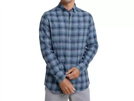 Спортивная рубашка Stillwater Plaid в цвете Sea Blue SOUTHERN TIDE