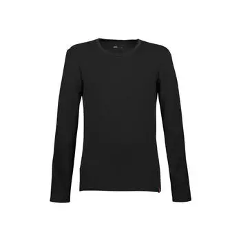 Спортивная рубашка TRIGEMA из мериносовой шерсти, черный