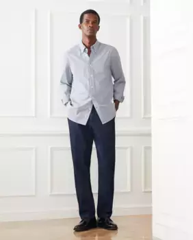 Спортивная рубашка в клетку с длинными рукавами Vichy villela Emidio Tucci, синий