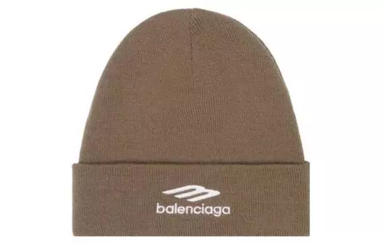 Спортивная шапка-бини Balenciaga, коричневый