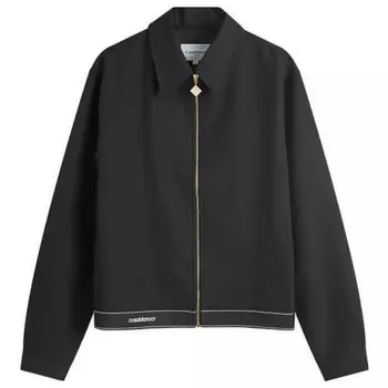 Спортивная шерстяная куртка на молнии Casablanca, черный