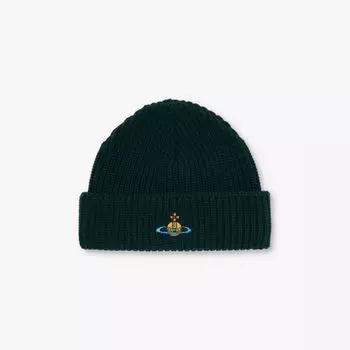 Спортивная шерстяная шапка с отворотами Vivienne Westwood, зеленый