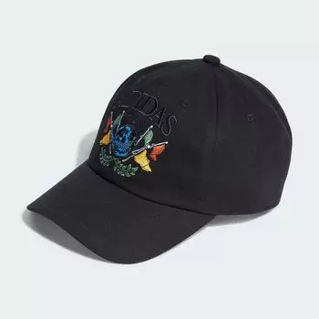 Спортивная шляпа с графическим рисунком Adidas, цвет Black