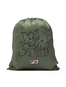 Спортивная сумка Fila Tensta Warner Bros Small Sport Drawstring Backapck, зеленый
