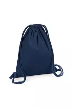 Спортивная сумка из органического хлопка премиум-класса Westford Mill, темно-синий