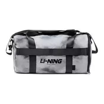 Спортивная сумка из полиэстера LiNing, большая, унисекс, цвет обсидианово-серый