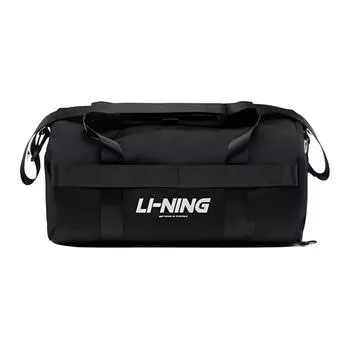 Спортивная сумка из полиэстера LiNing, большая, унисекс, черная