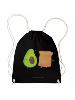 Спортивная сумка Mr & Mrs Panda Sportbeutel Avocado Toast ohne Spruch, черный