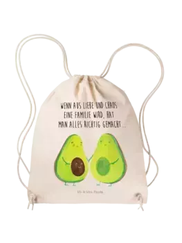 Спортивная сумка Mr & Mrs Panda Sportbeutel Avocado Prchen, кремовый