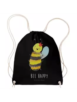 Спортивная сумка Mr & Mrs Panda Sportbeutel Biene Happy, черный
