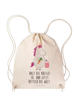 Спортивная сумка Mr & Mrs Panda Sportbeutel Einhorn Gemse, кремовый