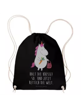 Спортивная сумка Mr & Mrs Panda Sportbeutel Einhorn Gemse, черный