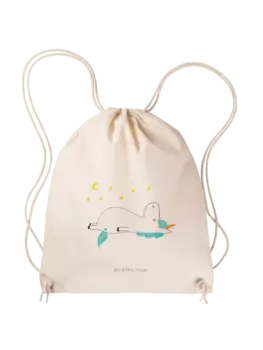 Спортивная сумка Mr & Mrs Panda Sportbeutel Einhorn Sternenhimmel ohne Spruch, кремовый