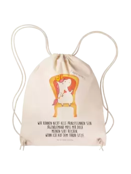 Спортивная сумка Mr & Mrs Panda Sportbeutel Einhorn Knig, кремовый