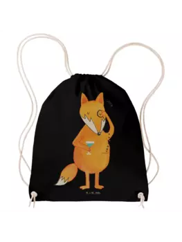 Спортивная сумка Mr & Mrs Panda Sportbeutel Fuchs Lord ohne Spruch, черный