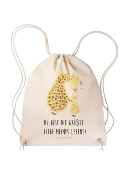 Спортивная сумка Mr & Mrs Panda Sportbeutel Giraffe Kind, кремовый