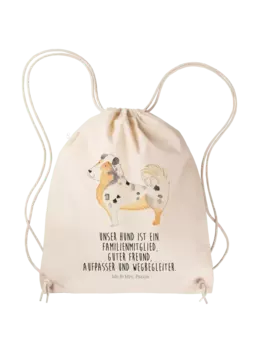 Спортивная сумка Mr & Mrs Panda Sportbeutel Hund Australien Shepherd, кремовый