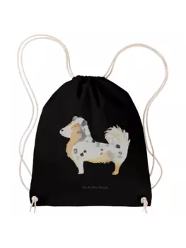 Спортивная сумка Mr & Mrs Panda Sportbeutel Hund Australien Shepherd ohne Spruch, черный
