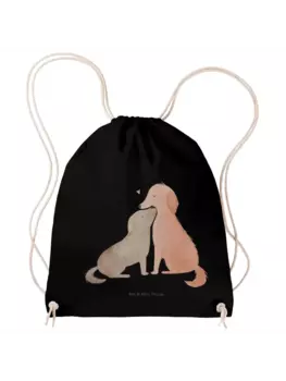 Спортивная сумка Mr & Mrs Panda Sportbeutel Hunde Liebe ohne Spruch, черный