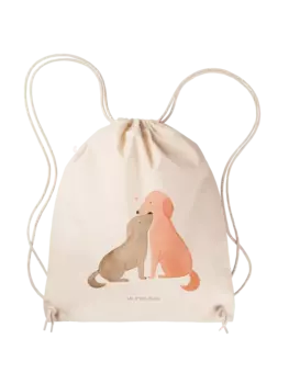 Спортивная сумка Mr & Mrs Panda Sportbeutel Hunde Liebe ohne Spruch, кремовый