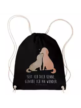 Спортивная сумка Mr & Mrs Panda Sportbeutel Hunde Liebe, черный