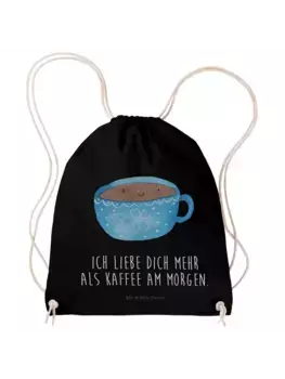Спортивная сумка Mr & Mrs Panda Sportbeutel Kaffee Tasse, черный