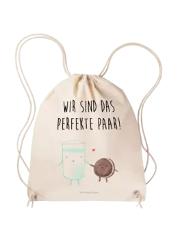 Спортивная сумка Mr & Mrs Panda Sportbeutel Milch Keks, кремовый